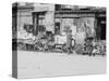 Peddlers on Hester Street-null-Stretched Canvas