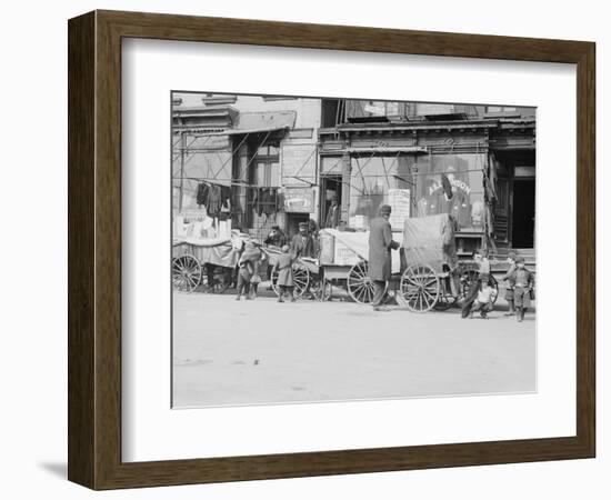 Peddlers on Hester Street-null-Framed Photographic Print