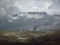 Fjord Landscape with Waterfall-Peder Balke-Giclee Print