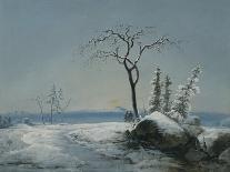 King Sverre in a Blizzard in the Voss Mountains, 1870-Peder Balke-Giclee Print