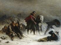 King Sverre in a Blizzard in the Voss Mountains, 1870-Peder Balke-Giclee Print