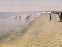 Summer Evening on Skagen's Southern Beach – 1893-Peter Severin Kroyer-Framed Giclee Print