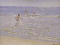 Summer Evening on Skagen's Southern Beach – 1893-Peter Severin Kroyer-Framed Giclee Print