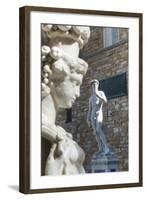 Pedestal of Perseus, the David, by Michelangelo-Nico Tondini-Framed Photographic Print