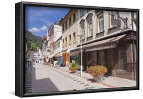 Pedestrian area Bismarckstrasse, Bad Wildbad, Black Forest, Baden-Wurttemberg, Germany-Markus Lange-Framed Photographic Print