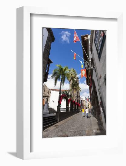 Pedestrian Area Calle O«Daly at the City Hall Square, Santa Cruz De La Palma, Canary Islands-Gerhard Wild-Framed Photographic Print