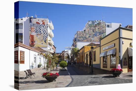 Pedestrian Area in the Old Town of Los Llanos, La Palma, Canary Islands, Spain, Europe-Gerhard Wild-Stretched Canvas