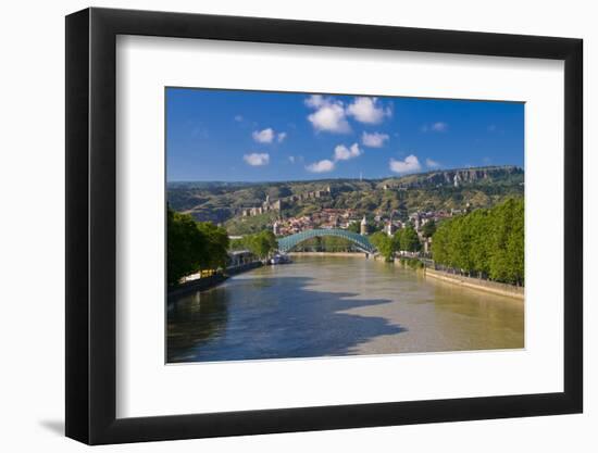 Pedestrian Bridge of Peace over Kura River Designed by Michele De Lucchi in Tbilisi, Georgia-Michael Runkel-Framed Photographic Print