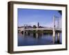 Pedestrian Bridge over River Ness, Inverness, Highland Region, Scotland, United Kingdom, Europe-Patrick Dieudonne-Framed Photographic Print