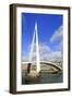 Pedestrian Bridge over the Commerce Basin, Le Havre, Normandy, France, Europe-Richard Cummins-Framed Photographic Print