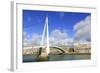 Pedestrian Bridge over the Commerce Basin, Le Havre, Normandy, France, Europe-Richard Cummins-Framed Photographic Print