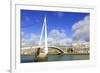 Pedestrian Bridge over the Commerce Basin, Le Havre, Normandy, France, Europe-Richard Cummins-Framed Photographic Print