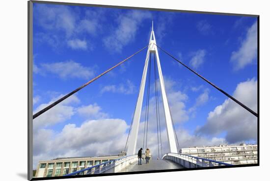 Pedestrian Bridge over the Commerce Basin, Le Havre, Normandy, France, Europe-Richard Cummins-Mounted Photographic Print