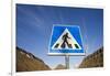 Pedestrian Crossing in Longyearbyen-Paul Souders-Framed Photographic Print