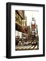 Pedestrian Crossing - Times Square - Manhattan - NYC - United States-Philippe Hugonnard-Framed Photographic Print