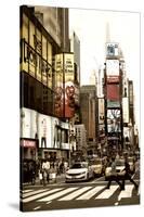 Pedestrian Crossing - Times Square - Manhattan - NYC - United States-Philippe Hugonnard-Stretched Canvas