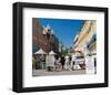 Pedestrian Precinct, Arbat, Moscow, Russia-null-Framed Art Print