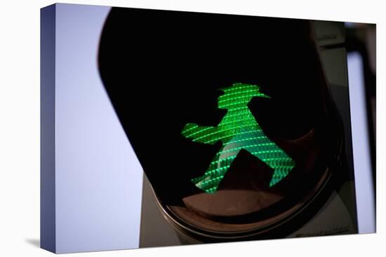 Pedestrian Road Crossing Berlin, Germany-Felipe Rodriguez-Stretched Canvas