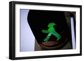 Pedestrian Road Crossing Berlin, Germany-Felipe Rodriguez-Framed Photographic Print