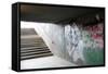 Pedestrian Road Underpass Berlin-Felipe Rodriguez-Framed Stretched Canvas