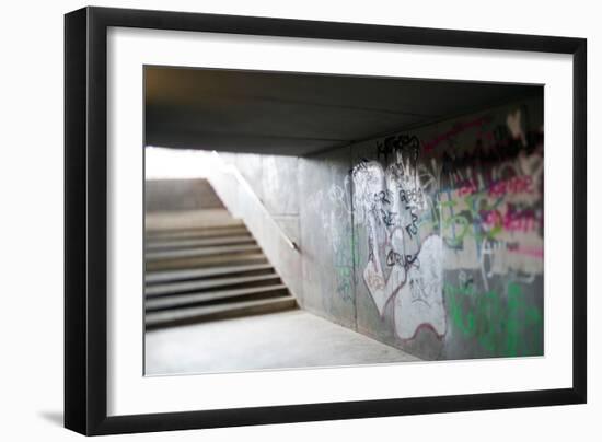 Pedestrian Road Underpass Berlin-Felipe Rodriguez-Framed Photographic Print
