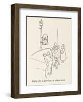 Pedestrian Safety-William Heath Robinson-Framed Art Print