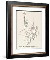 Pedestrian Safety-William Heath Robinson-Framed Art Print