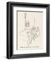 Pedestrian Safety-William Heath Robinson-Framed Art Print