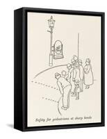 Pedestrian Safety-William Heath Robinson-Framed Stretched Canvas