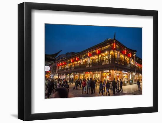 Pedestrian Street, Nanjing, Jiangsu province, China, Asia-Michael Snell-Framed Photographic Print