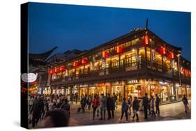 Pedestrian Street, Nanjing, Jiangsu province, China, Asia-Michael Snell-Stretched Canvas