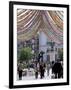 Pedestrian Street with Decorations, Puerta Del Sol, Madrid, Spain-Jeremy Bright-Framed Photographic Print