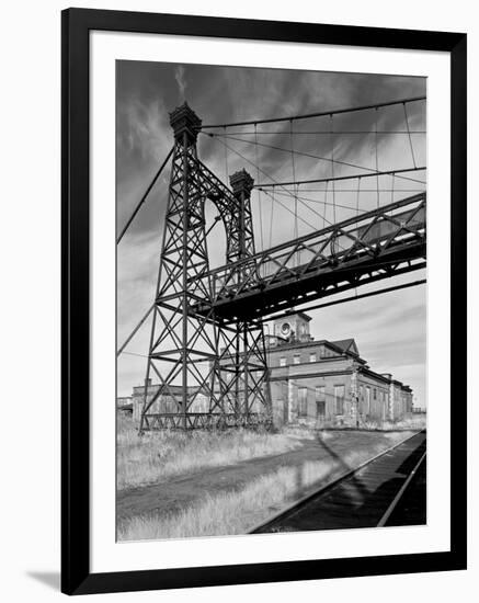 Pedestrian Suspension Bridge-null-Framed Photographic Print