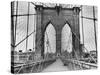 Pedestrian Walkway on the Brooklyn Bridge-Bettmann-Stretched Canvas