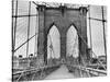 Pedestrian Walkway on the Brooklyn Bridge-Bettmann-Stretched Canvas