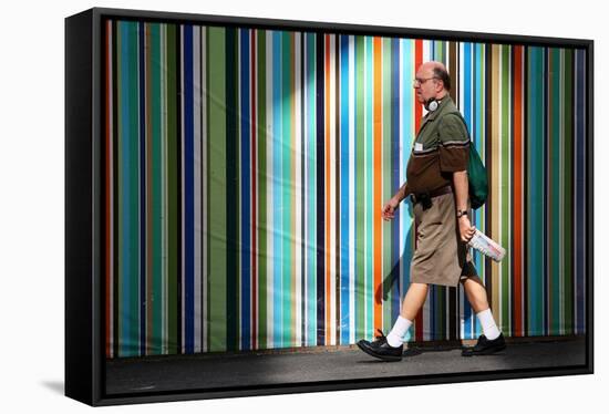 Pedestrian-Bror Johansson-Framed Stretched Canvas