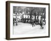 Pedestrians and Riders Outside the Burford Bridge Hotel, Surrey, C1930s-null-Framed Photographic Print