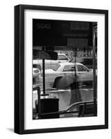 Pedestrians and Traffic Make Their Way Across 56th Street-null-Framed Photographic Print