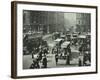 Pedestrians and Traffic, Victoria Street, London, April 1912-null-Framed Photographic Print