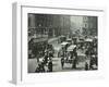 Pedestrians and Traffic, Victoria Street, London, April 1912-null-Framed Premium Photographic Print