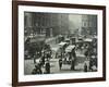 Pedestrians and Traffic, Victoria Street, London, April 1912-null-Framed Photographic Print