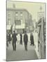 Pedestrians and Tram Sign Outside Waterloo Station, Lambeth, London, 1929-null-Mounted Photographic Print