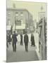 Pedestrians and Tram Sign Outside Waterloo Station, Lambeth, London, 1929-null-Mounted Photographic Print