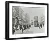 Pedestrians and Trams in Commercial Street, Stepney, London, 1907-null-Framed Photographic Print