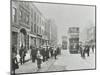 Pedestrians and Trams in Commercial Street, Stepney, London, 1907-null-Mounted Photographic Print