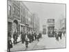 Pedestrians and Trams in Commercial Street, Stepney, London, 1907-null-Mounted Photographic Print