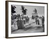 Pedestrians and Wagon Travelers near Grant's Tomb-null-Framed Photographic Print