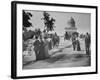 Pedestrians and Wagon Travelers near Grant's Tomb-null-Framed Photographic Print