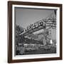 Pedestrians Cross Virginia Street as the Arch That Proclaims Reno: the Biggest Little City-null-Framed Photographic Print