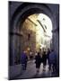 Pedestrians Entering Archway, Lucca, Italy-Merrill Images-Mounted Photographic Print